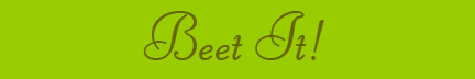 "Beet It!" blog post banner