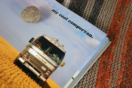 My Cool Campervan intro page featuring an Airstream in a field