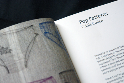 page from V & A Pop Patterns book by Oriole Cullen page from V & A Pop Patterns book by Oriole Cullen