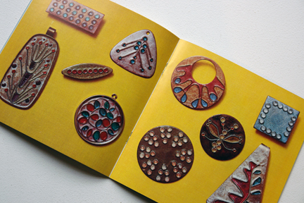 pages from a vintage craft booklet on how to make handmade jewellery