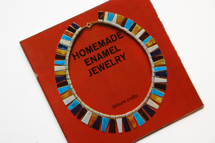 cover of a vintage craft booklet showing how to make hand made jewellery