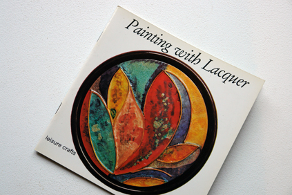 cover of a vintage craft booklet 'How to paint with Lacquer