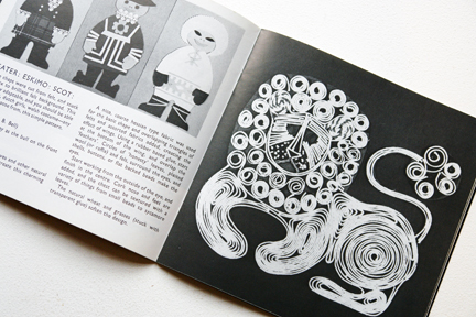 pages from a vintage craft booklet on how to do collage