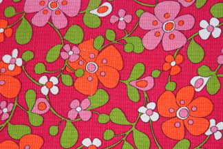 vintage flower patterned bedspread
