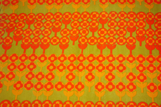 vintage flower patterned curtains