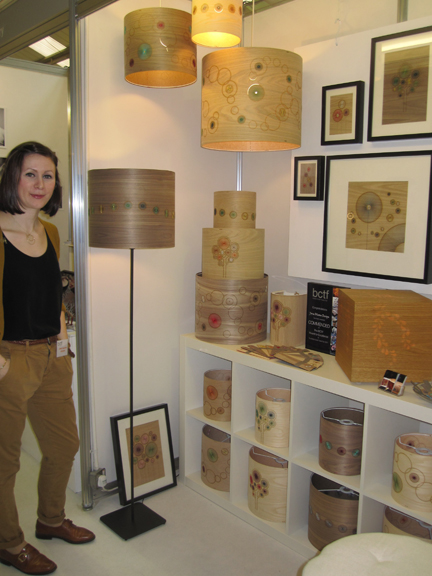 Jane Blease standing beside her stall at the 2011 British Craft Trade Fair Jane Blease standing beside her stall at the 2011 British Craft Trade Fair