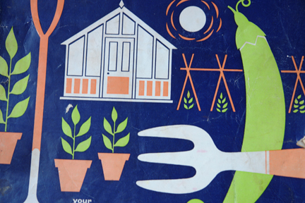 detail from vintage 1960s gardening annual