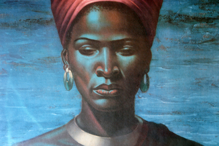 Original vintage "Zulu Girl" print by Vladimir Tretchikoff Original vintage "Zulu Girl" print by Vladimir Tretchikoff