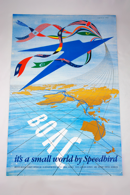 FHK Henrion BOAC poster from a collection bought at auction by H is for Home FHK Henrion BOAC poster from a collection bought at auction by H is for Home
