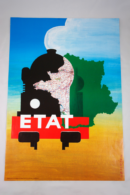 FHK Henrion 'Etat' poster from a collection bought at auction by H is for Home FHK Henrion 'Etat' poster from a collection bought at auction by H is for Home
