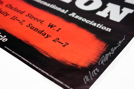 FHK Henrion hand written signature on a poster from a collection bought at auction by H is for Home FHK Henrion hand written signature on a poster from a collection bought at auction by H is for Home