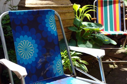funky vintage armchairs in our sunny garden funky vintage armchairs in our sunny garden