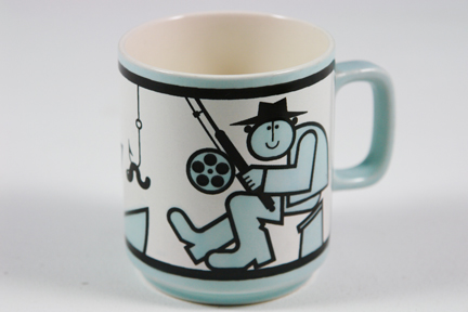 vintage Hornsea Pottery World's Greatest Fisherman mug