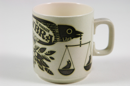 vintage Hornsea Pottery Libra mug
