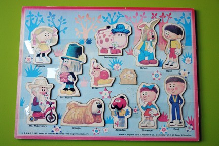 vintage children's jigsaw of Magic Roundabout characters vintage children's jigsaw of Magic Roundabout characters