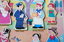 vintage children's jigsaw of Trumpton character, Mickey Murphy