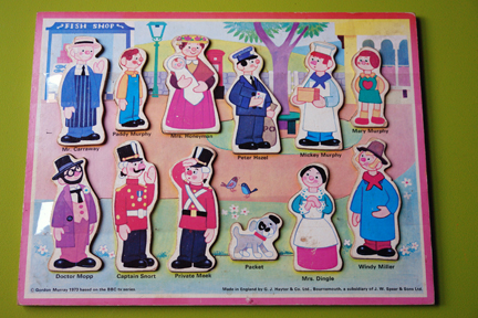 vintage children's jigsaw of Trumpton characters vintage children's jigsaw of Trumpton characters