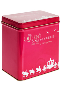 Red Jubilee English Breakfast tea tin from Liberty of London
