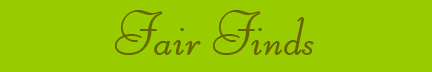 "Fair Finds" blog post banner