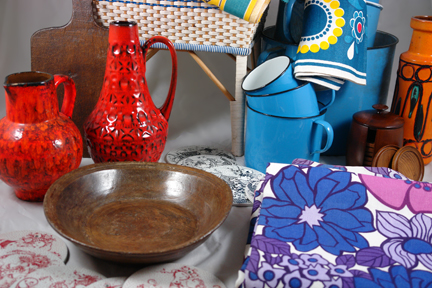 selection of antique & vintage homewares bought at Lincoln Show