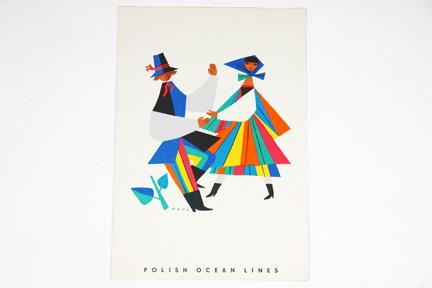 1960s Polish Ocean Lines menu 1960s Polish Ocean Lines menu
