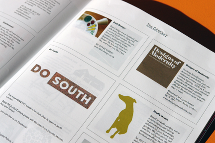 image of the 'image from the 'Directory' section in the 1st edition of Midcentury Magazine