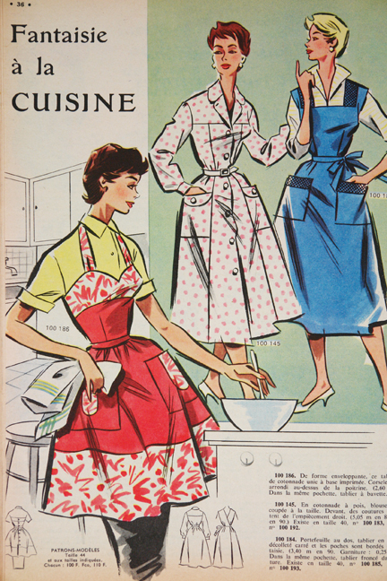 fashion article from vintage 1950s French "L'Echo de la Mode" magazine fashion article from vintage 1950s French "L'Echo de la Mode" magazine