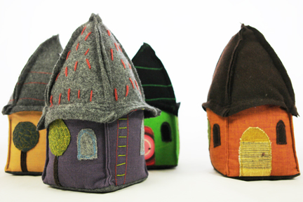 collection of fabric doorstops / bookends handmade by Sarah Nicol collection of fabric doorstops / bookends handmade by Sarah Nicol