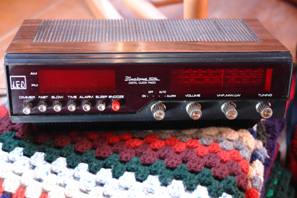 vintage Binatone clock radio alarm