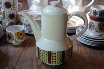 selection of vintage Kathie Winkle coffee pot