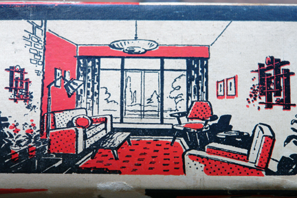 detail from a vintage 