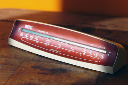 vintage Smiths desktop thermometer vintage Smiths desktop thermometer