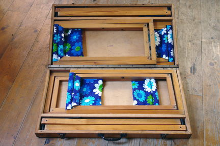 renovated folded away vintage picnic set