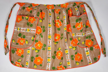 vintage 1950s orange pinny vintage 1950s orange pinny