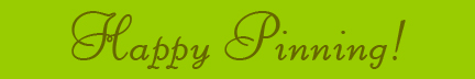 "Happy Pinning!" blog post banner