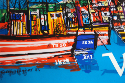 detail of original vintage 'Whitby' travel poster detail of original vintage 'Whitby' travel poster