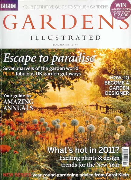 Gardens Illustrated magazine cover, January 2011 Gardens Illustrated magazine cover, January 2011