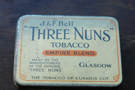 vintage "Three Nuns" tobacco tin