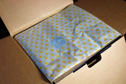 cardboard box containing my birthday present cardboard box containing my birthday present