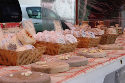 Pextenement Cheese stall at the Todmorden Agricultural Show