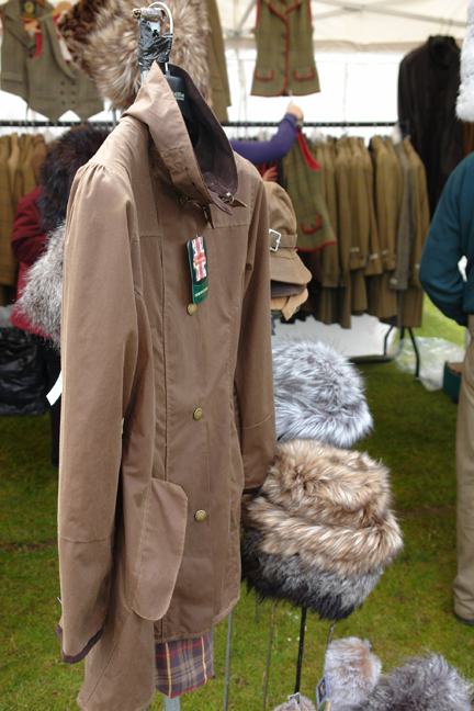 outdoor clothing stall at the Todmorden Agricultural Show
