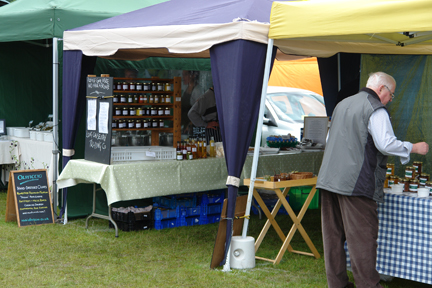 food stalls at the Todmorden Agricultural Show
