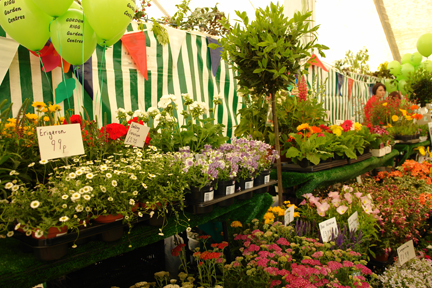 Gordon Rigg Garden Centre floral display at the Todmorden Agricultural show