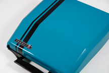 vintage 1970s electric blue portable Smith Corona designed by Ghia vintage 1970s electric blue portable Smith Corona designed by Ghia