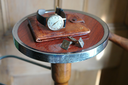 tabletop of the vintage gentleman's valet tabletop of the vintage gentleman's valet
