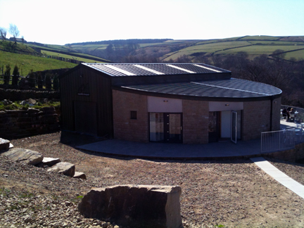 view of the Holmfirth Vineyard restaurant & sun terrace