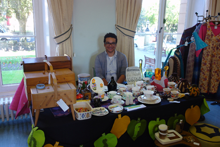 H is for Home stall at the Vintage Home and Fashion Fair, Victoria Hall, Saltaire