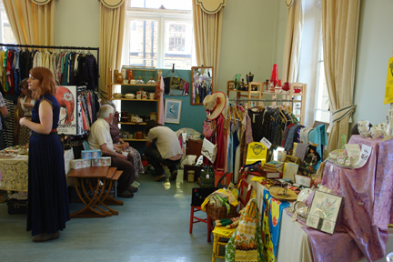 smaller room at the Vintage Home and Fashion Fair, Victoria Hall, Saltaire