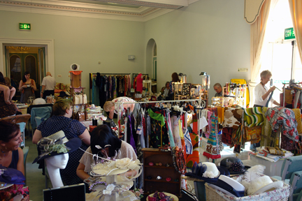 smaller room at the Vintage Home and Fashion Fair, Victoria Hall, Saltaire