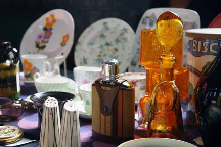 H is for Home stall at the vintage fair at Todmorden Town Hall
